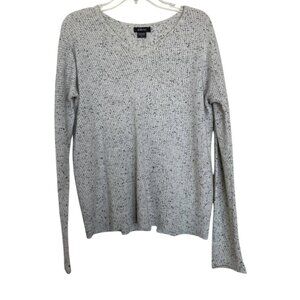 Pure Amici Cashmere Sweater Womens Size Medium Long Sleeve Back Slit Ladies‎